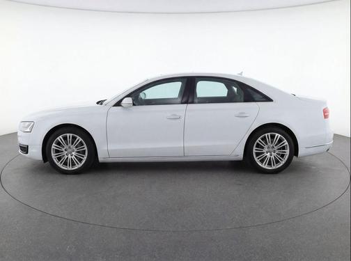 White 2014 Audi A8 L 3.0 TDI