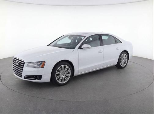 White 2014 Audi A8 L 3.0 TDI