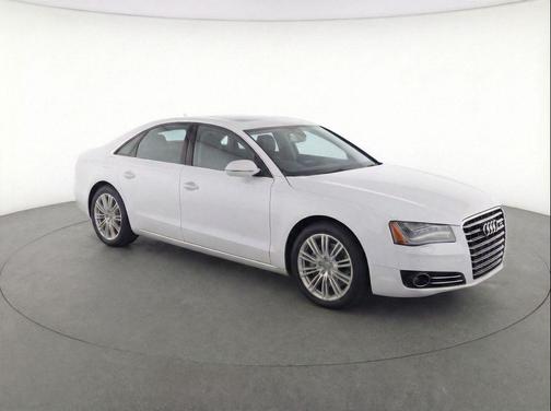White 2014 Audi A8 L 3.0 TDI