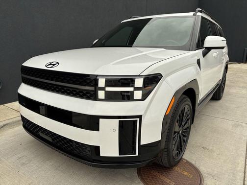 Serenity White 2026 Hyundai SANTA FE HEV Calligraphy