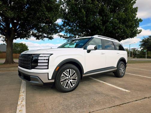 Creamy White Pearl 2027 Hyundai SANTA FE HEV SEL Premium