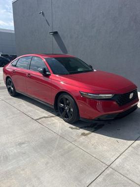 Radiant Red Metallic 2024 Honda Accord Hybrid Sport-L