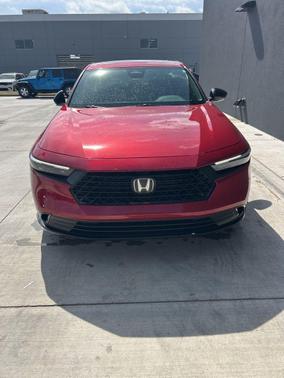 Radiant Red Metallic 2024 Honda Accord Hybrid Sport-L