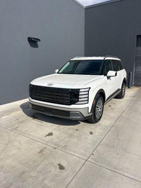 Creamy White Pearl 2026 Hyundai Palisade Hybrid Blue SEL 7P
