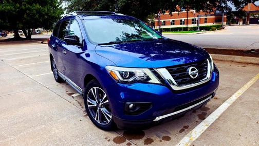 Caspian Blue 2018 Nissan Pathfinder Platinum