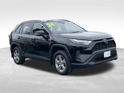Midnight Black Metallic 2024 Toyota RAV4 Hybrid LE