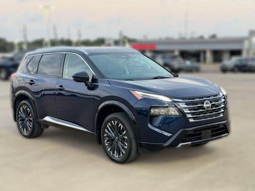 Deep Ocean Blue Pearl/Super Black 2024 Nissan Rogue Platinum