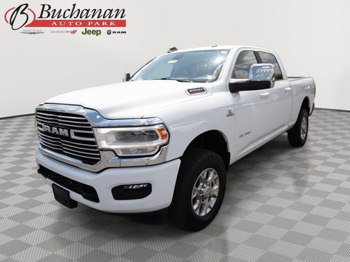 Bright White Clearcoat 2024 RAM 2500 Laramie Crew Cab 4x4 6'4' Box