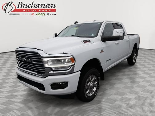 Bright White Clearcoat 2024 RAM 2500 Laramie Crew Cab 4x4 6'4' Box