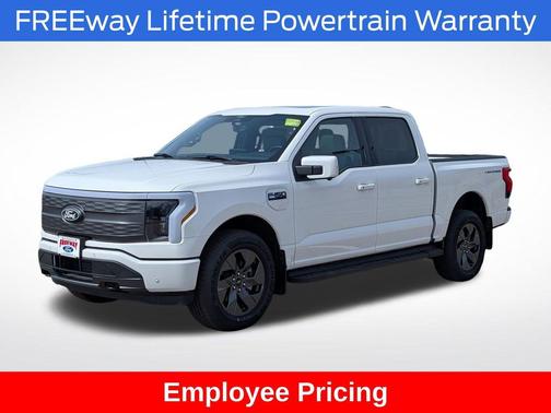 Star White Metallic Tri-Coat 2025 Ford F-150 Lightning LARIAT