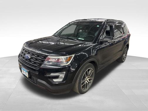 White Platinum Metallic Tri-Coat 2017 Ford Explorer sport