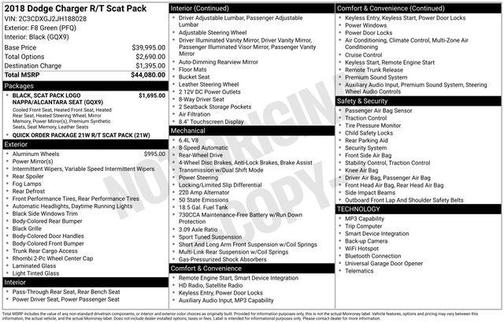 2018 Dodge Charger R/T Scat Pack
