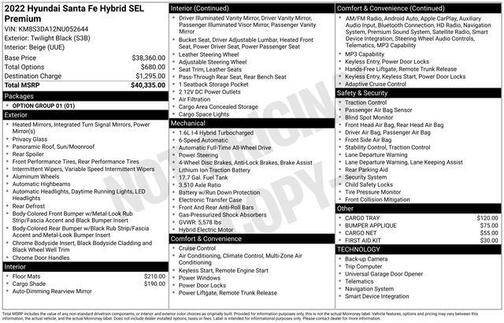 Twilight Black 2022 Hyundai SANTA FE HEV SEL Premium