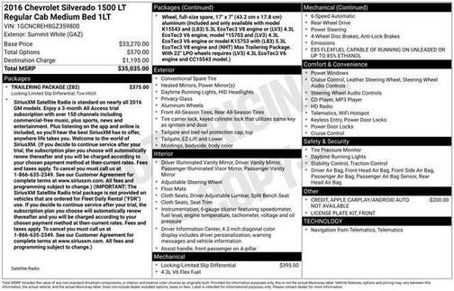 2016 Chevrolet Silverado 1500 1LT