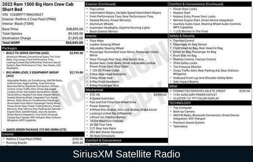 2022 RAM 1500 Big Horn/Lone Star