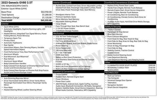 2023 Genesis GV80 3.5T