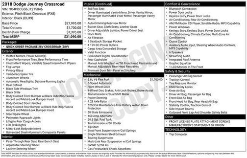 2018 Dodge Journey Crossroad