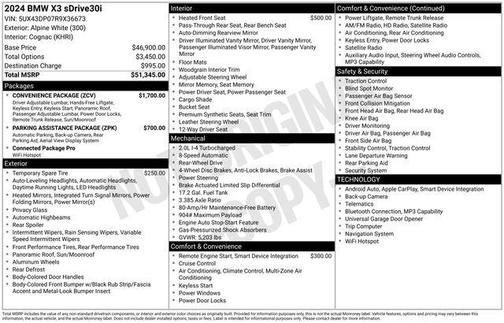 2024 BMW X3 sDrive30i