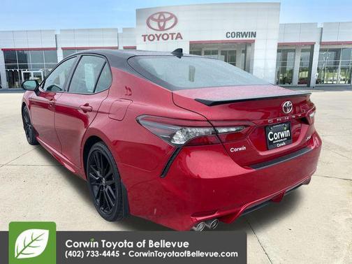 Supersonic Red/Midnight Black Metallic 2023 Toyota Camry XSE