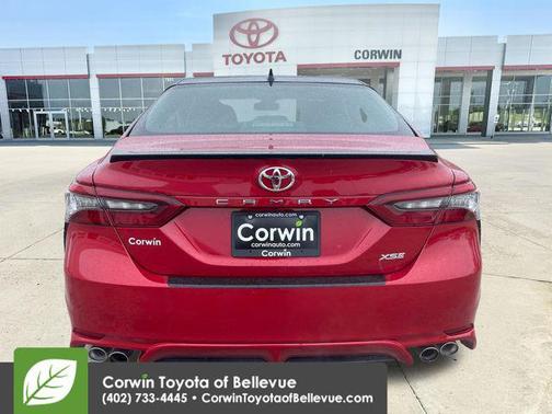 Supersonic Red/Midnight Black Metallic 2023 Toyota Camry XSE