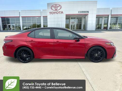 Supersonic Red/Midnight Black Metallic 2023 Toyota Camry XSE