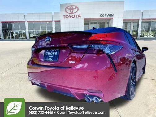 Supersonic Red/Midnight Black Metallic 2023 Toyota Camry XSE