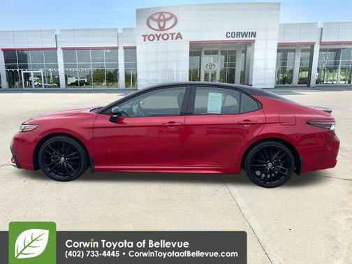 Supersonic Red/Midnight Black Metallic 2023 Toyota Camry XSE