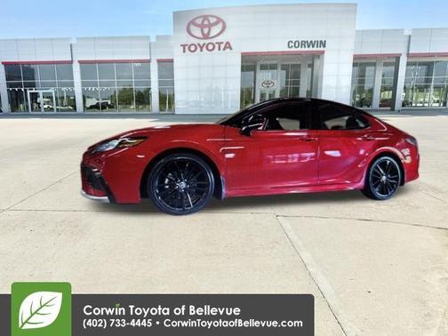 Supersonic Red/Midnight Black Metallic 2023 Toyota Camry XSE