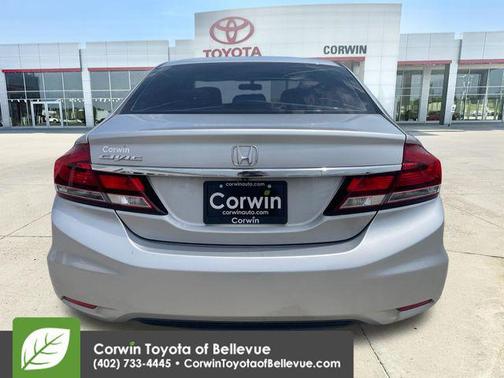 Alabaster Silver Metallic 2014 Honda Civic EX