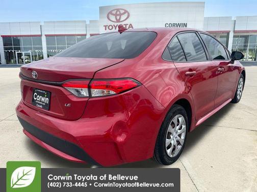 Barcelona Red Metallic 2020 Toyota Corolla LE