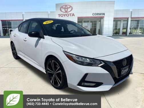 Aspen White/Super Black 2020 Nissan Sentra SR