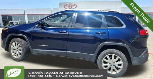 True Blue Pearlcoat 2016 Jeep Cherokee Limited