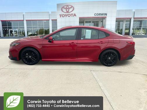 Supersonic Red 2025 Toyota Camry SE