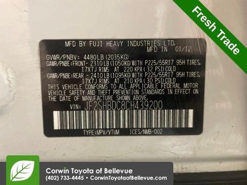 2012 Subaru Forester 2.5X Premium