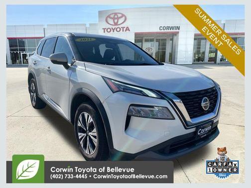 Pearl White Tricoat 2021 Nissan Rogue SV