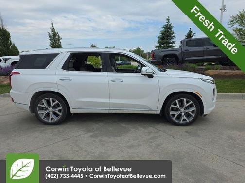 Hyper White 2021 Hyundai PALISADE Limited