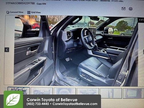 Magnetic Gray Metallic 2025 Toyota Tundra Limited
