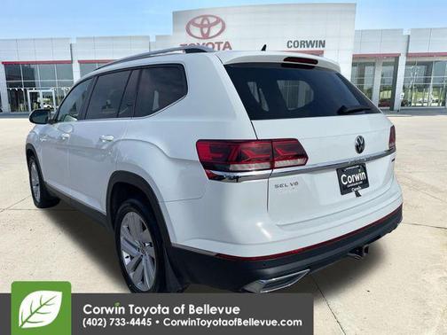 Pure White 2021 Volkswagen Atlas 3.6L SEL