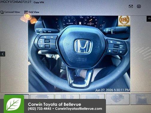 Meteorite Gray Metallic 2025 Honda Accord LX 1.5T