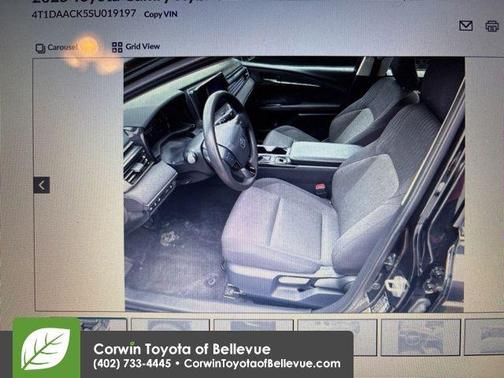 Midnight Black Metallic 2025 Toyota Camry LE