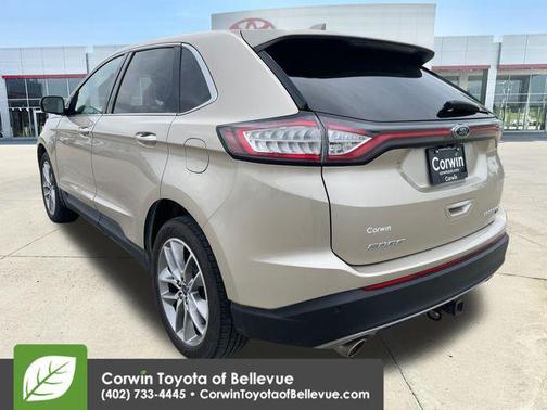 White Gold Metallic 2018 Ford Edge Titanium