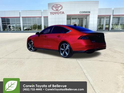 Radiant Red Metallic 2025 Honda Accord Hybrid Sport