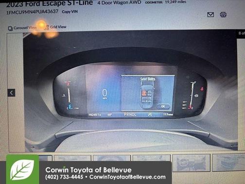 Atlas Blue Metallic 2023 Ford Escape ST-Line