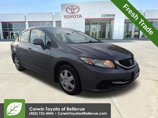 Gray 2013 Honda Civic LX