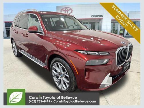 Red Metallic 2024 BMW X7 xDrive40i