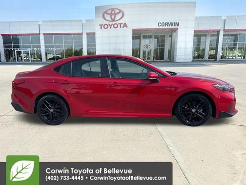 Supersonic Red 2025 Toyota Camry SE