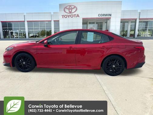Supersonic Red 2025 Toyota Camry SE