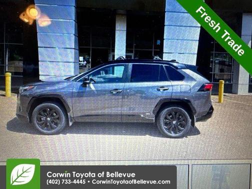Midnight Black Metallic 2023 Toyota RAV4 Hybrid SE