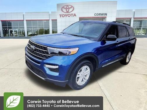 Atlas Blue Metallic 2023 Ford Explorer XLT