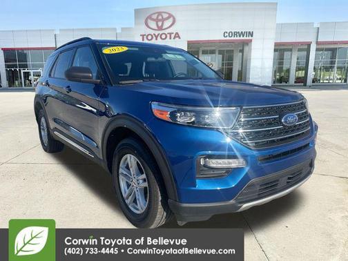 Atlas Blue Metallic 2023 Ford Explorer XLT